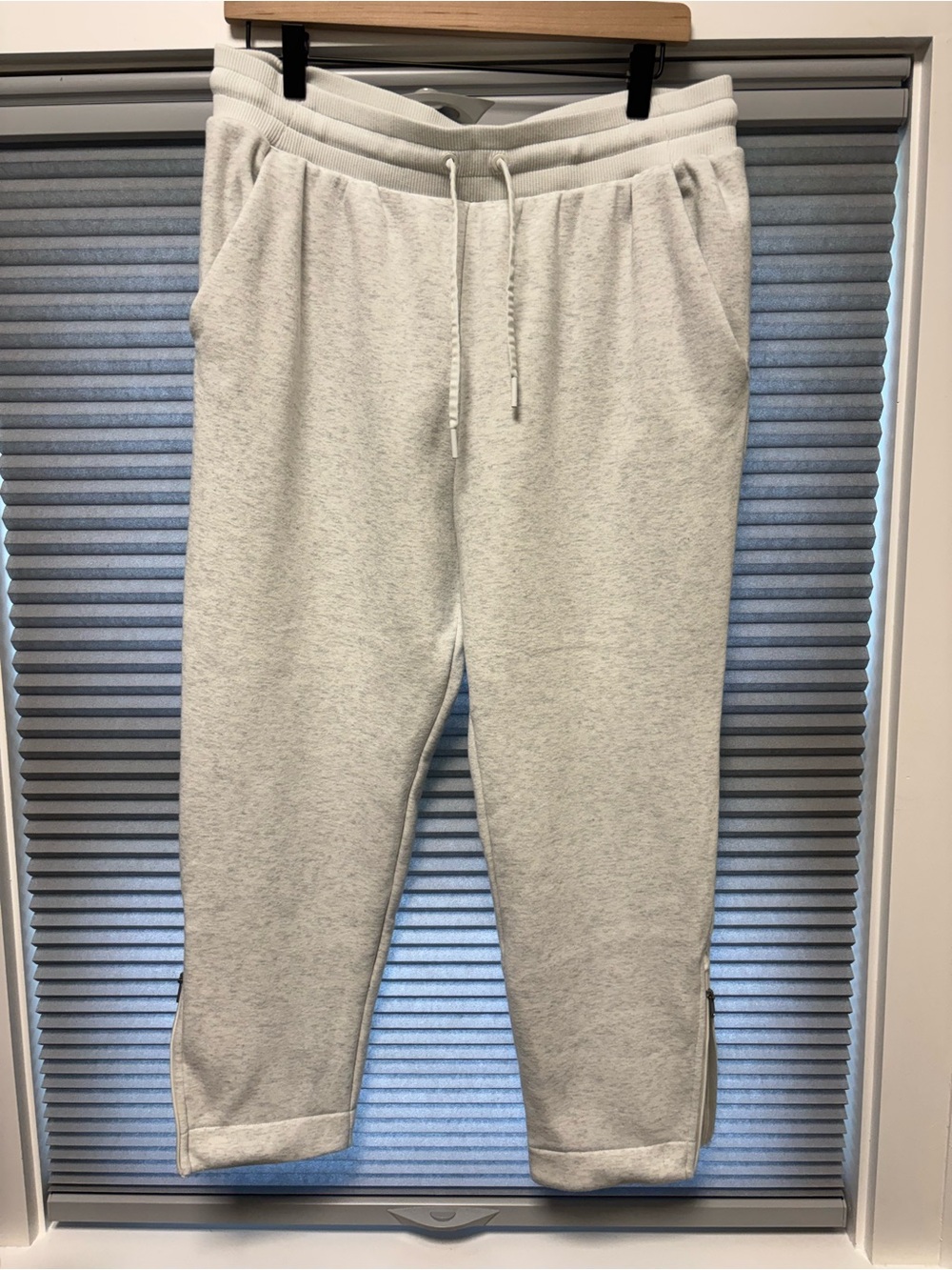 Athleta Light Gray Drawstring Joggers